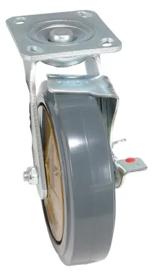 Vestil CST-KSM-8X2MR-SWB caster wheel shown from an alternate angle