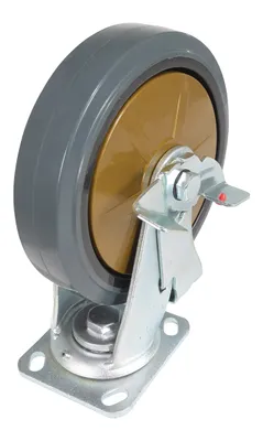 Vestil CST-KSM-8X2MR-SWB caster wheel shown from an alternate angle