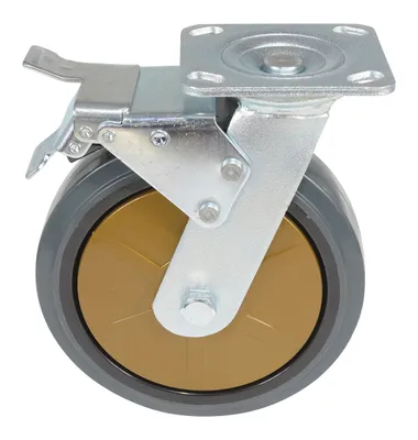 Vestil CST-KSM-8X2MR-SWTB caster wheel shown from an alternate angle