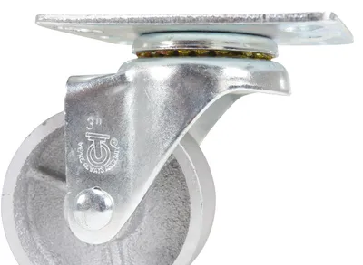 Vestil CST-MA-3X1.25-S caster wheel shown from an alternate angle