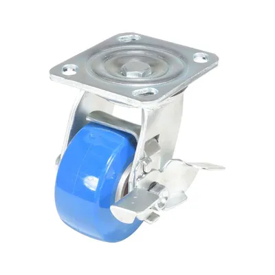 Vestil CST-PB-4X2PUA-SWB Polyurethane Precision Ball Bearing Swivel With Brake Caster