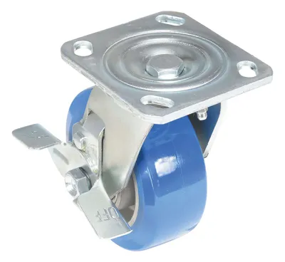 Vestil CST-PB-5X2PUA-SWB Polyurethane Precision Ball Bearing Swivel With Brake Caster