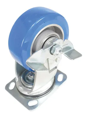 Vestil CST-PB-5X2PUA-SWB Polyurethane Precision Ball Bearing Swivel With Brake Caster