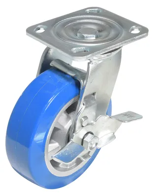 Vestil CST-PB-6X2PUA-SWB Polyurethane Precision Ball Bearing Swivel With Brake Caster