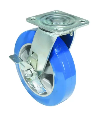 Vestil CST-PB-8X2PUA-SWB Polyurethane Precision Ball Bearing Swivel With Brake Caster