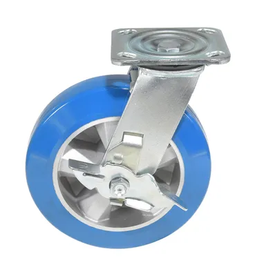 Vestil CST-PB-8X2PUA-SWB Polyurethane Precision Ball Bearing Swivel With Brake Caster