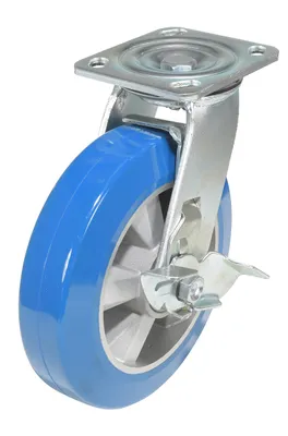Vestil CST-PB-8X2PUA-SWB Polyurethane Precision Ball Bearing Swivel With Brake Caster