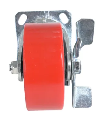 Vestil CST-PU-5X2-S-BR Polyurethane Swivel With Brake Caster 4