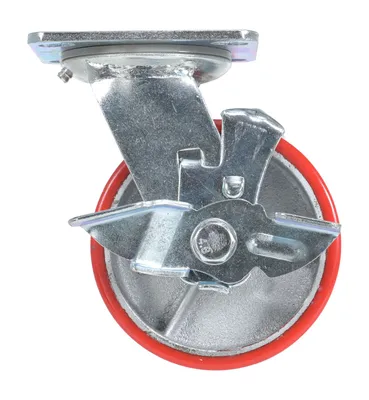Vestil CST-PU-5X2-S-BR Polyurethane Swivel With Brake Caster 2