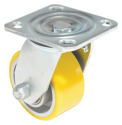 Vestil CST-PY-4X2PUA-S caster wheel shown from an alternate angle