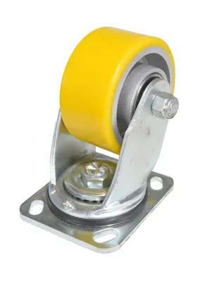 Vestil CST-PY-4X2PUA-S caster wheel shown from an alternate angle