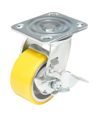 Vestil CST-PY-4X2PUA-SWB caster wheel shown from an alternate angle