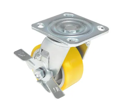 Vestil CST-PY-4X2PUA-SWB caster wheel shown from an alternate angle