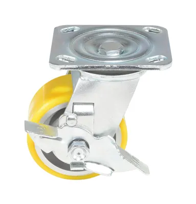 Vestil CST-PY-4X2PUA-SWB caster wheel shown from an alternate angle