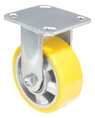 Vestil CST-PY-5X2PUA-R caster wheel shown from an alternate angle