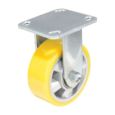 Vestil CST-PY-5X2PUA-R caster wheel shown from an alternate angle