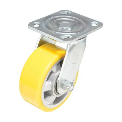 Vestil CST-PY-5X2PUA-R caster wheel shown from an alternate angle