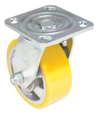 Vestil CST-PY-5X2PUA-S caster wheel shown from an alternate angle