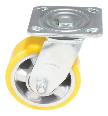 Vestil CST-PY-5X2PUA-S caster wheel shown from an alternate angle
