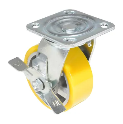 Vestil CST-PY-5X2PUA-SWB caster wheel shown from an alternate angle