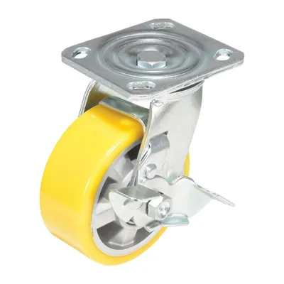 Vestil CST-PY-5X2PUA-SWB caster wheel shown from an alternate angle