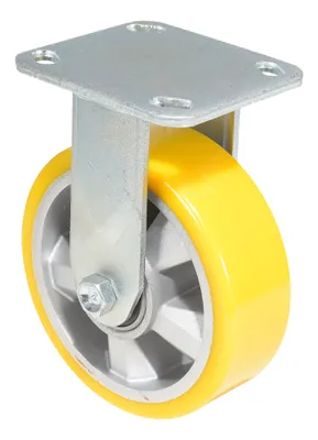 Vestil CST-PY-6X2PUA-R caster wheel shown from an alternate angle