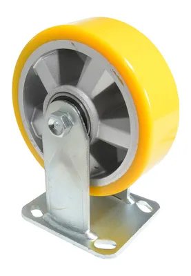 Vestil CST-PY-6X2PUA-R caster wheel shown from an alternate angle