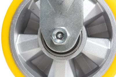 Vestil CST-PY-6X2PUA-R caster wheel shown from an alternate angle