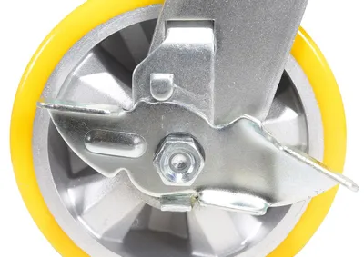 Vestil CST-PY-6X2PUA-SWB caster wheel shown from an alternate angle