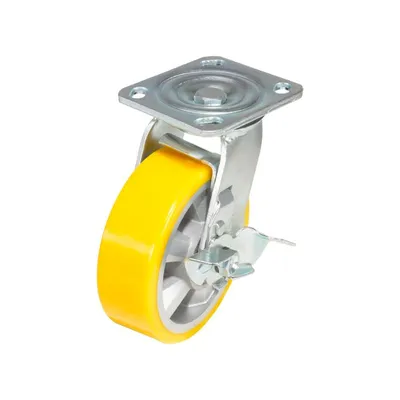 Vestil CST-PY-6X2PUA-SWB Polyurethane Swivel With Brake Caster