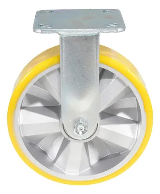 Vestil CST-PY-8X2PUA-R caster wheel shown from an alternate angle