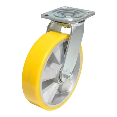 Vestil CST-PY-8X2PUA-S caster wheel shown from an alternate angle