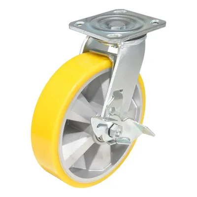 Vestil CST-PY-8X2PUA-SWB caster wheel shown from an alternate angle