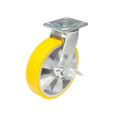 Vestil CST-PY-8X2PUA-SWB Polyurethane Swivel With Brake Caster