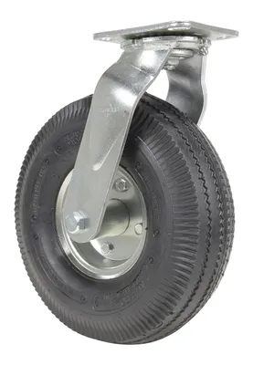 Vestil CST-VE-10X3PNU-S caster wheel shown from an alternate angle