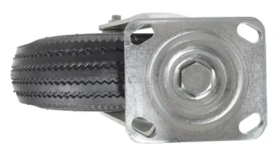 Vestil CST-VE-10X3PNU-S caster wheel shown from an alternate angle