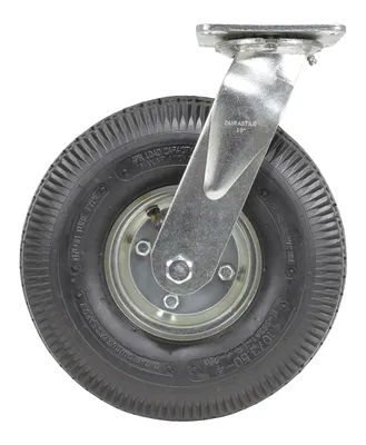 Vestil CST-VE-10X3PNU-S caster wheel shown from an alternate angle