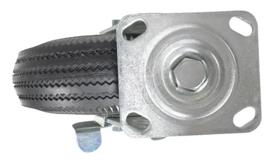 Vestil CST-VE-10X3PNU-SWB caster wheel shown from an alternate angle