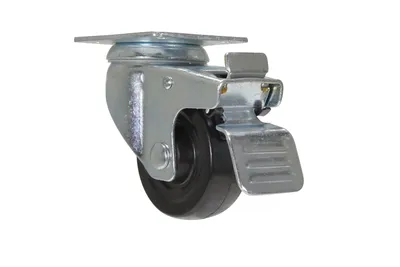 Vestil CST-VE-3X1RU-SWTB caster wheel shown from an alternate angle