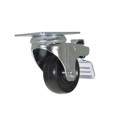 Vestil CST-VE-3X1RU-SWTB caster wheel shown from an alternate angle