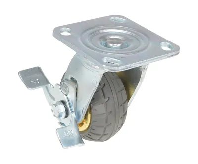 Vestil CST-VE-4X2FF-SWB Flat-Free Swivel With Brake Caster 2