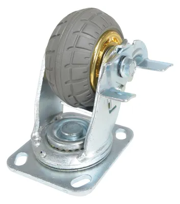 Vestil CST-VE-4X2FF-SWB Flat-Free Swivel With Brake Caster 4