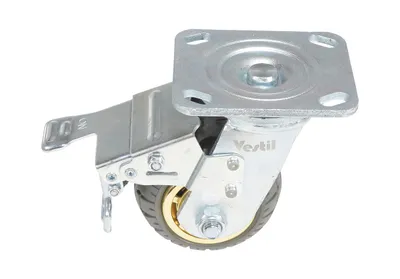 Vestil CST-VE-4X2FF-SWTB Flat-Free Swivel With Total Brake Caster 3