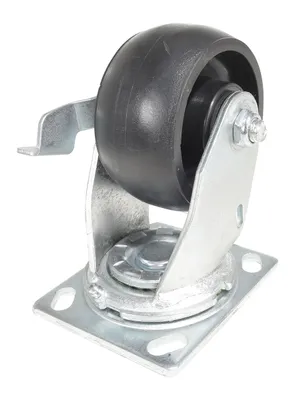Vestil CST-VE-4X2GFN-SWB Glass Filled Nylon Swivel With Brake Caster 4