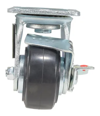 Vestil CST-VE-4X2MRA-SWB Rubber Swivel With Brake Caster 4