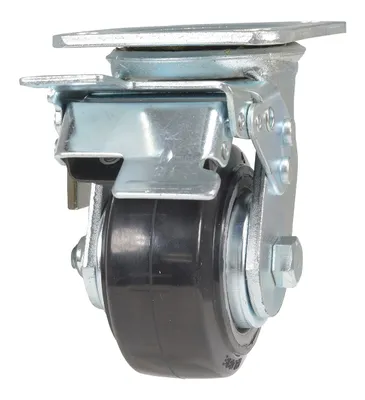 Vestil CST-VE-4X2MRA-SWTB Rubber Swivel With Total Brake Caster