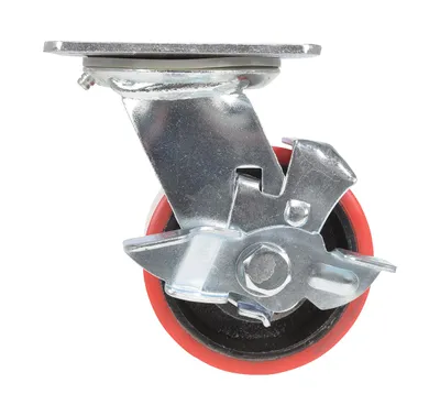 Vestil CST-VE-4X2PU-SWB Polyurethane Swivel With Brake Caster