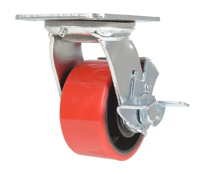 Vestil CST-VE-4X2PU-SWB caster wheel shown from an alternate angle