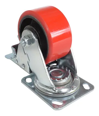 Vestil CST-VE-4X2PU-SWTB Polyurethane Swivel With Total Brake Caster