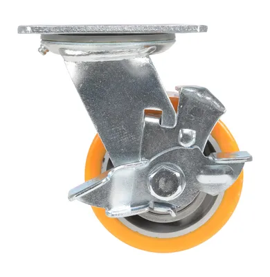 Vestil CST-VE-4X2PUA-SWB Polyurethane Swivel With Brake Caster 3